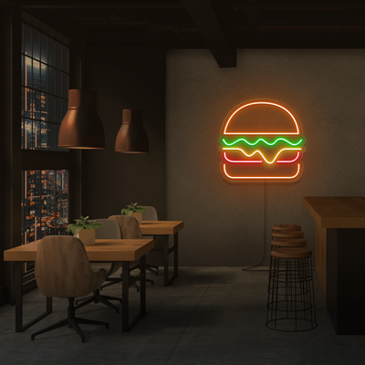 Burger Neon Sign