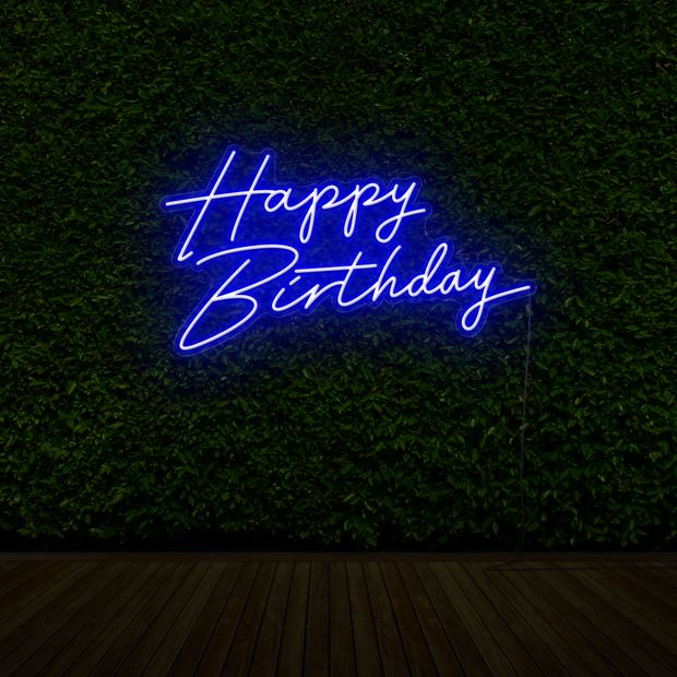 Happy Birthday Neon Sign
