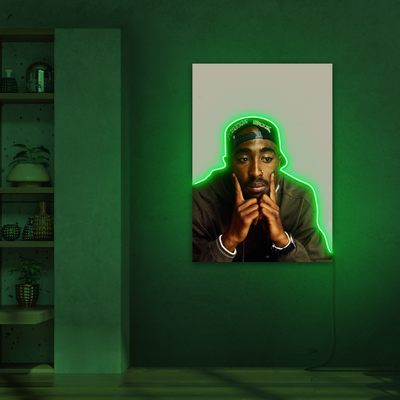 TUPAC Rapper Neon Sign
