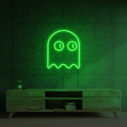 Pac Man Head Neon Sign
