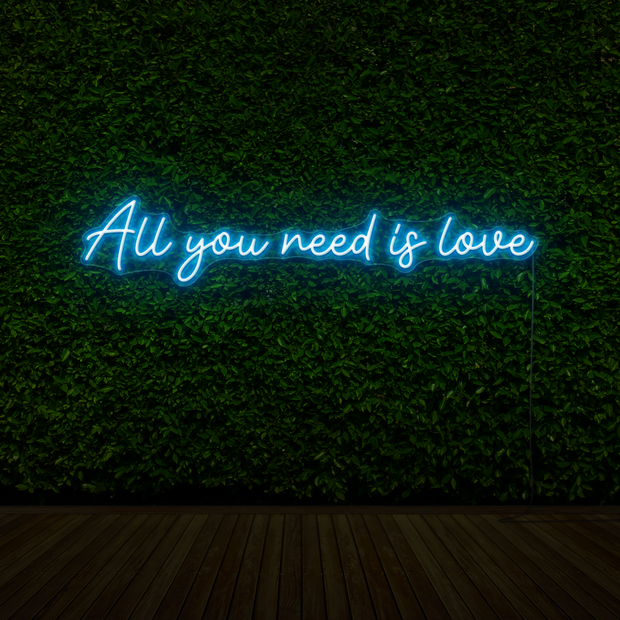 All You Need Is Love Neon Sign