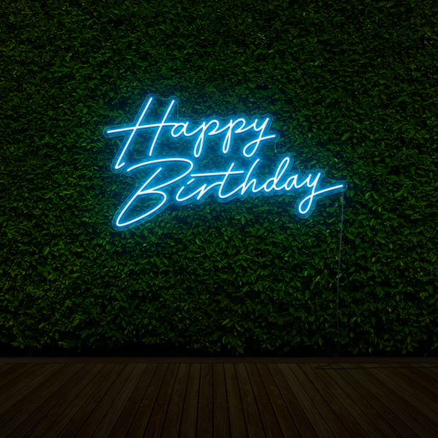 Happy Birthday Neon Sign
