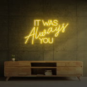 It was always you