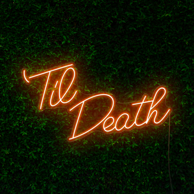Til Death Neon Sign