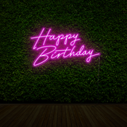 Happy Birthday Neon Sign