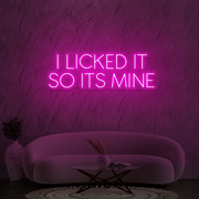 I licked it so its mine
