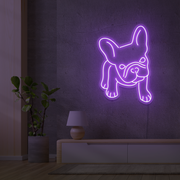 French Bulldog Neon Wall Art