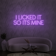 I licked it so its mine