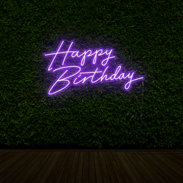 Happy Birthday Neon Sign