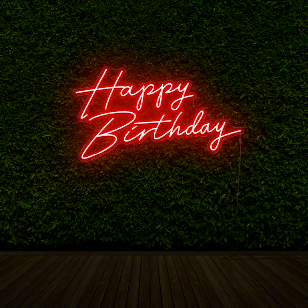 Happy Birthday Neon Sign