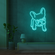 French Bulldog Neon Wall Art