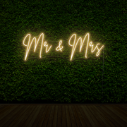 Mr & Mrs Neon Sign