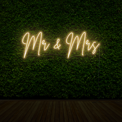 Mr & Mrs Neon Sign
