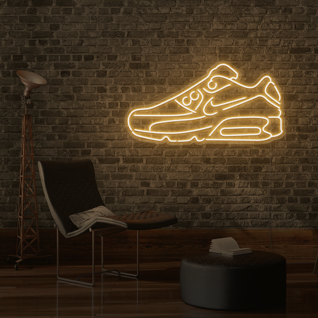 Max Air Shoe Neon Wall Art