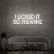 I licked it so its mine