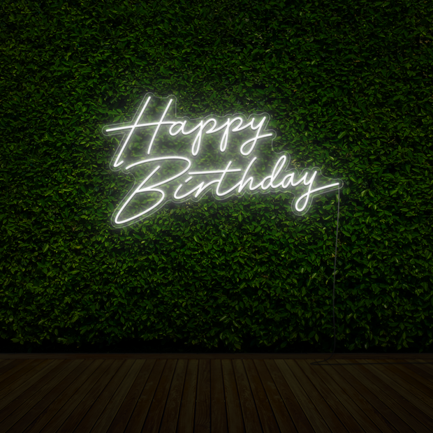 Happy Birthday Neon Sign