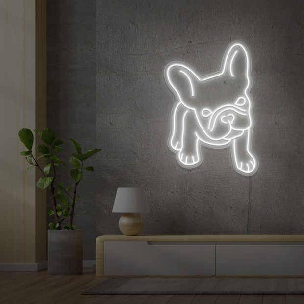 French Bulldog Neon Wall Art