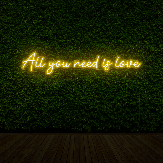 All you need is love
